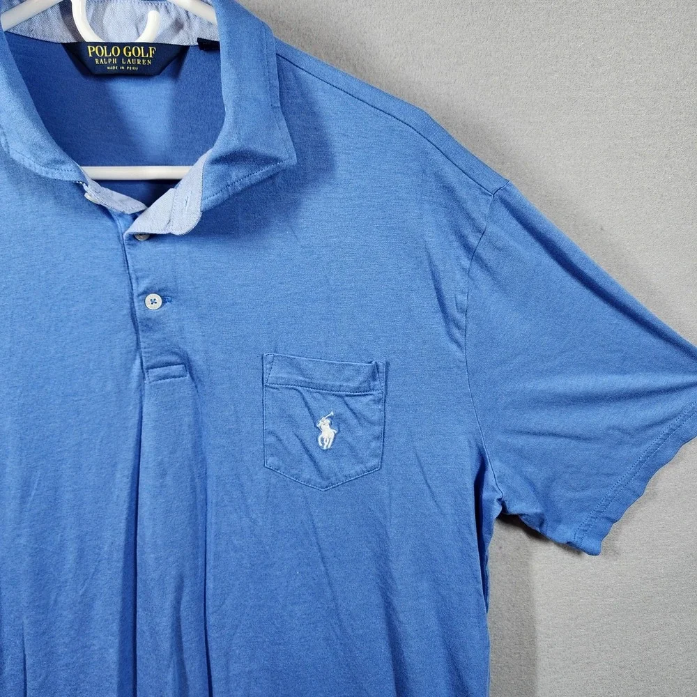 Polo Golf Ralph Lauren Polo Shirt Mens XL Modal Blend Pocket Pony Golf‎